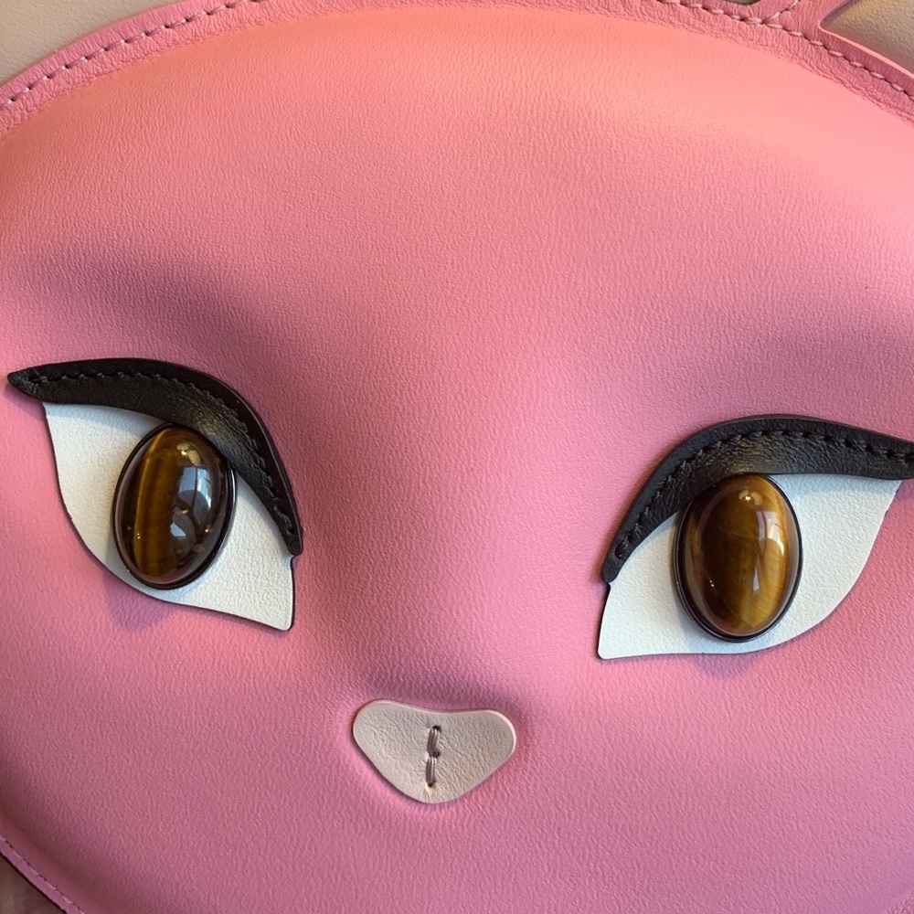 LIMITED ED🔥Authentic KATE SPADE Italian leather Cat zip top crossbody/Clutch - Picture 6 of 13